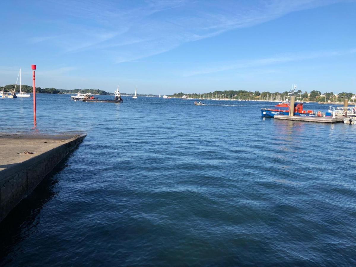 Maison Vue Mer Dans Le Golfe Du Morbihan Baden Buitenkant foto