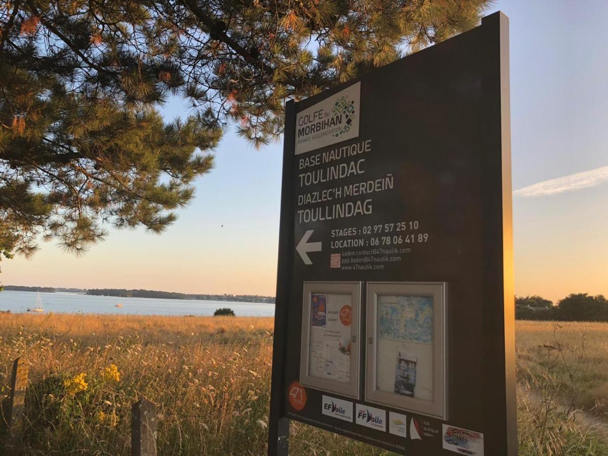 Maison Vue Mer Dans Le Golfe Du Morbihan Baden Buitenkant foto